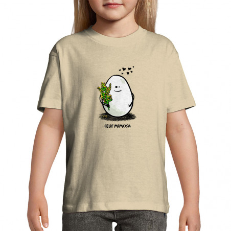 T-shirt enfant "Œuf mimosa"