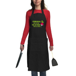 Tablier unisexe noir Pas un radis (Gondrax,Fruits & Légumes,Slogans Débiles)