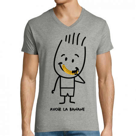 T-shirt homme col V "Avoir...