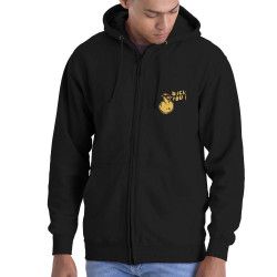 Sweat homme à capuche zippé noir Duck You (Andy,Humour)