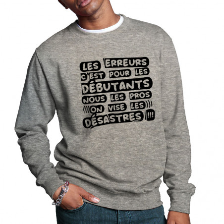 Sweat homme col rond "Les...