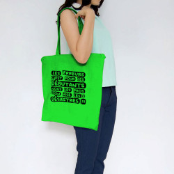 Sac shopping en toile vert prairie Les erreurs (Zewa,Slogans Débiles)
