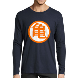 T-shirt homme manches longues bleu marine Goku (Films/Séries,Manga Kawaï japan)