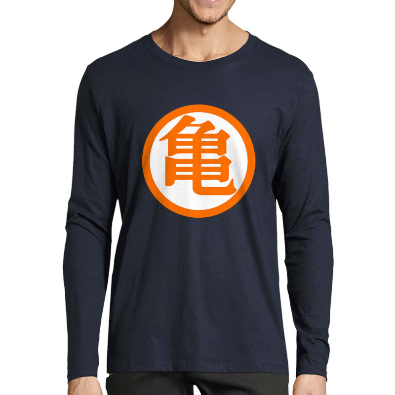 T-shirt homme manches longues bleu marine Goku (Films/Séries,Manga Kawaï japan)