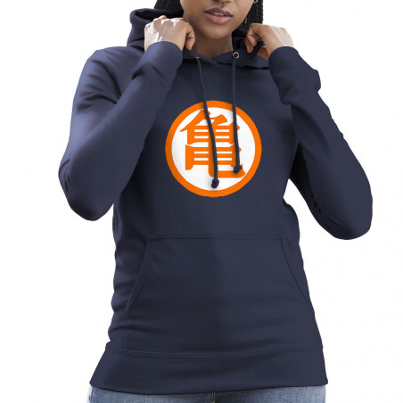 Sweat femme à capuche "Goku"