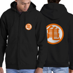 Sweat homme à capuche zippé noir Goku (Films/Séries,Manga Kawaï japan)