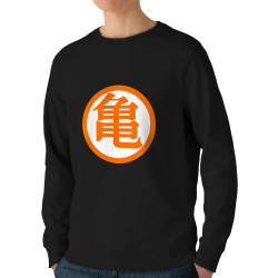 Sweat homme bio col rond noir Goku (Films/Séries,Manga Kawaï japan)