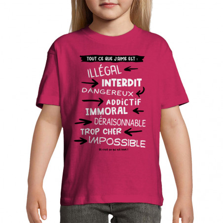 T-shirt enfant "Tout ce que...
