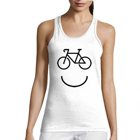 Débardeur femme "Bike Smiley"