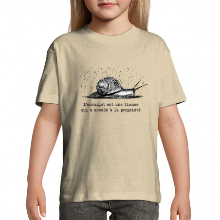 T-shirt enfant "L'escargot...