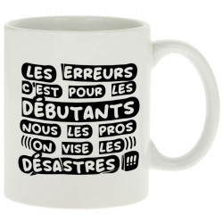 Mug blanc Les erreurs (Zewa,Slogans Débiles)