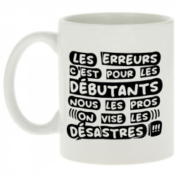 Mug blanc Les erreurs (Zewa,Slogans Débiles)