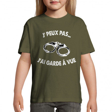 T-shirt enfant "J'peux pas...