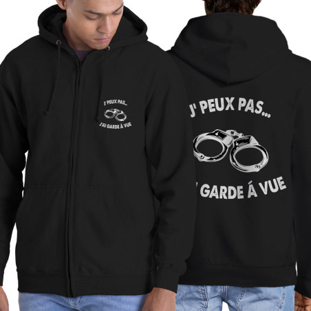 Sweat homme à capuche zippé...