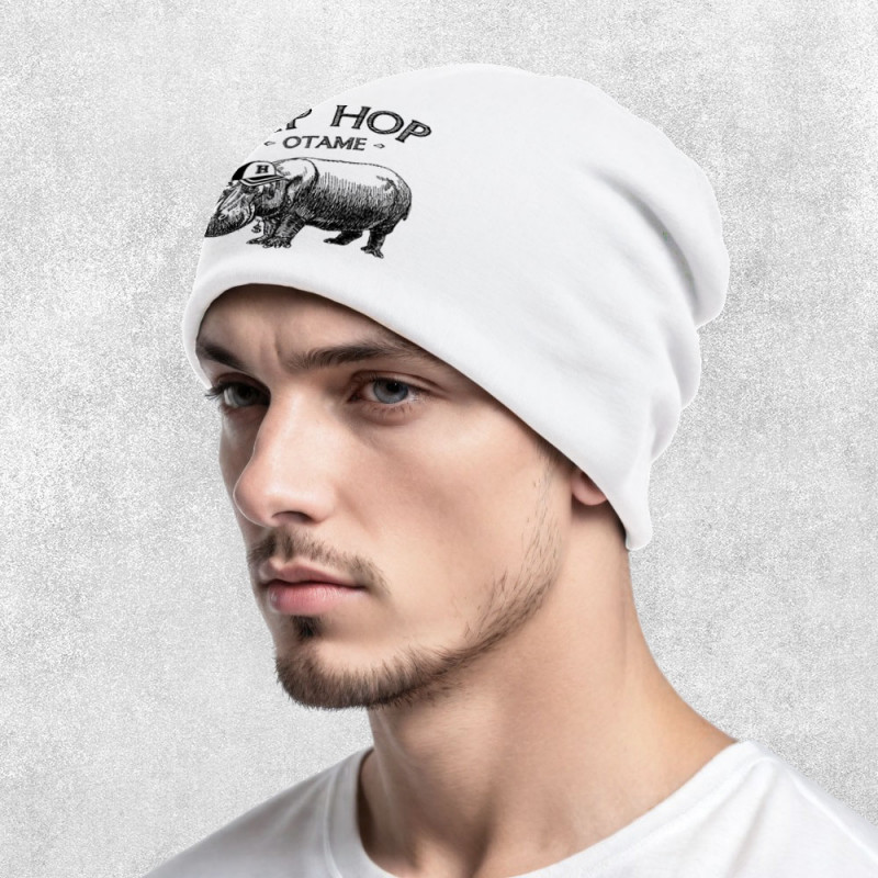Bonnet unisexe blanc Hip Hop Otame (Gondrax,Animaux,Humour,Les Bébêtes)