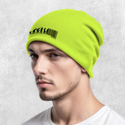 Bonnet unisexe green Evolution code barre (Gondrax,Slogans engagés,Evolution)