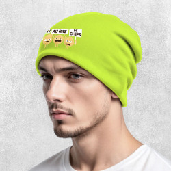 Bonnet unisexe green Non au gaz de chips (Alex Kidd,Humour,Fruits & Légumes)