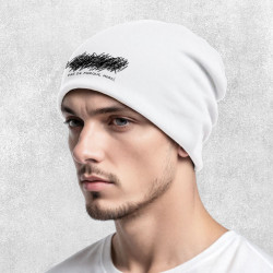 Bonnet unisexe blanc Pas de marque merci (Slogans Débiles,Humour)