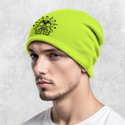Bonnet unisexe green Jack The Skull (Simon,teufeur,Têtes de morts)