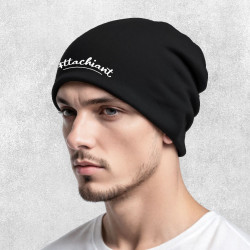 Bonnet unisexe noir Attachiant (Gondrax,Humour)
