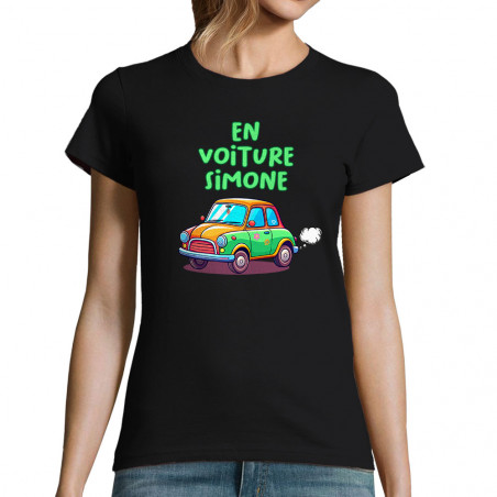 T-shirt femme "En voiture...
