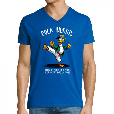 T-shirt homme col V "Duck...