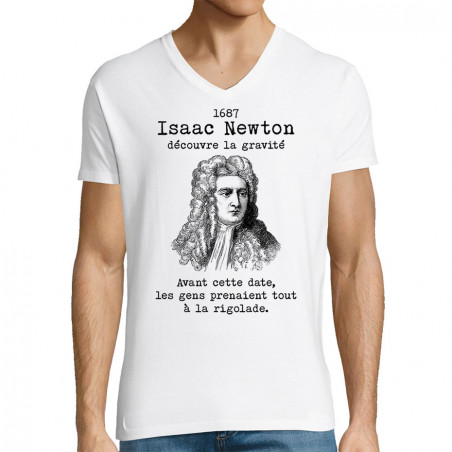 T-shirt homme col V "Isaac...