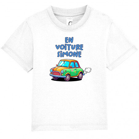 T-shirt bébé "En voiture...