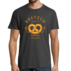 Tee-shirt homme gris souris Bretzen Alsacien (Baxt,Humour,Fruits & Légumes)
