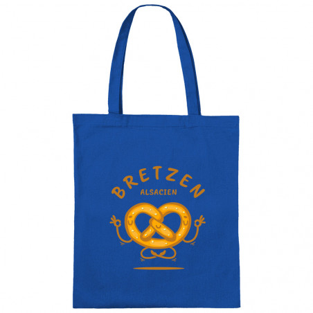 Sac shopping en toile bleu royal Bretzen Alsacien (Baxt,Humour,Fruits & Légumes)