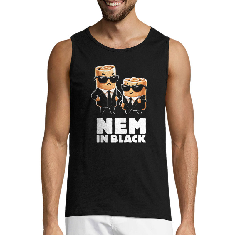 Débardeur homme noir Nem in black (Ted Boundy,Fruits & Légumes,Humour,Détournements)