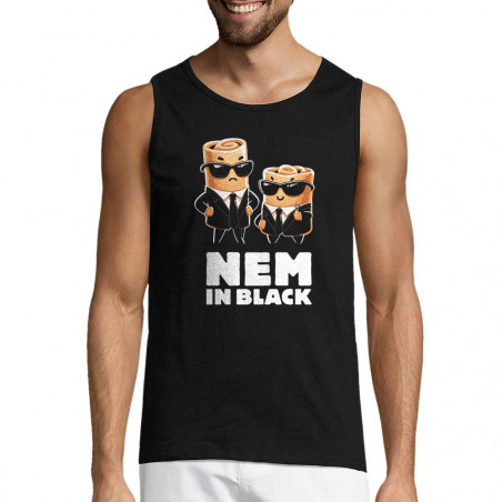 Débardeur homme noir Nem in black (Ted Boundy,Fruits & Légumes,Humour,Détournements)