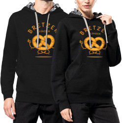 Sweat capuche à motifs unisexe noir et têtes de mort mexicaines Bretzen Alsacien (Baxt,Humour,Fruits & Légumes)