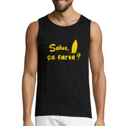 Débardeur homme noir Salut ça farte (Gondrax,Slogans Débiles,Films/Séries,Skate)