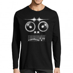 T-shirt homme manches longues noir MixHead (Gondrax,Teufeur)