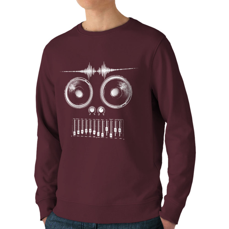 Sweat homme bio col rond bordeaux MixHead (Gondrax,Teufeur)