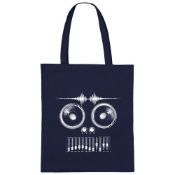 Sac shopping en toile bleu marine MixHead (Gondrax,Teufeur)