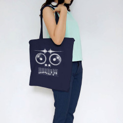 Sac shopping en toile bleu marine MixHead (Gondrax,Teufeur)