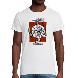 T-shirt homme coton bio blanc Pantin (Laul)
