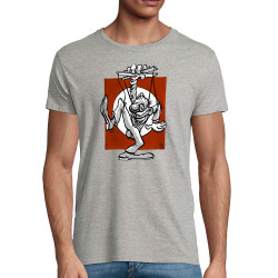 T-shirt homme coton bio gris chiné Pantin (Laul)