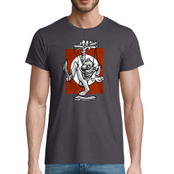 T-shirt homme coton bio gris souris Pantin (Laul)