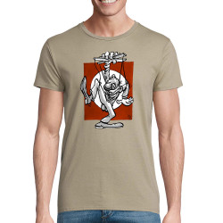 T-shirt homme coton bio kaki Pantin (Laul)