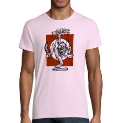 T-shirt homme coton bio rose pale Pantin (Laul)
