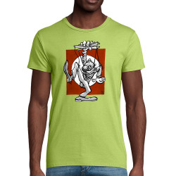T-shirt homme coton bio vert pomme Pantin (Laul)