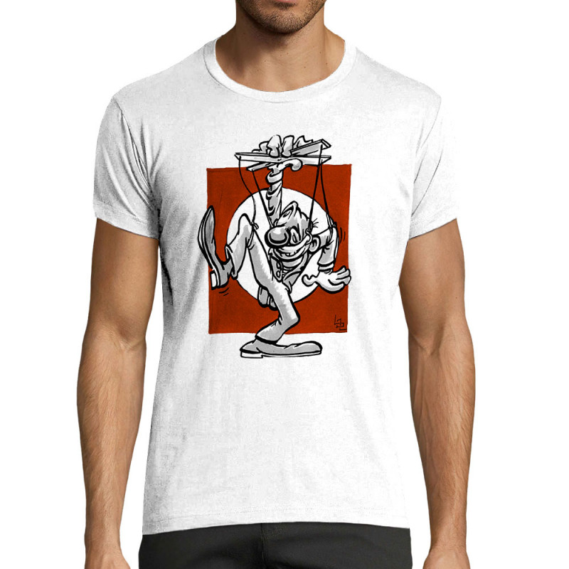 T-shirt homme fit blanc Pantin (Laul)