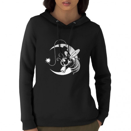Sweat femme à capuche coton...