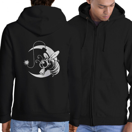 Sweat homme à capuche zippé...