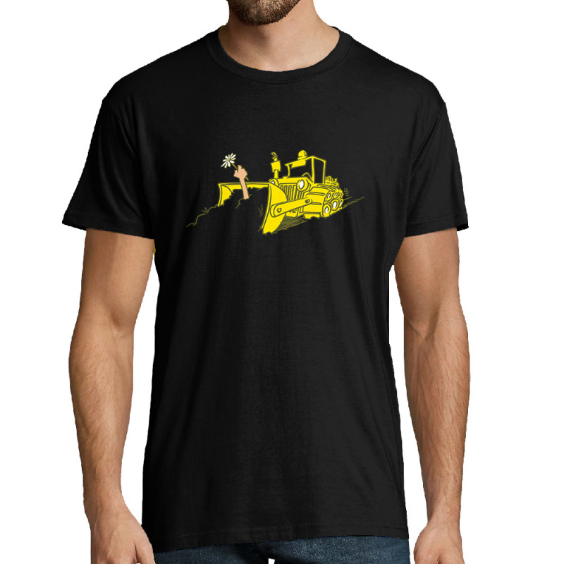 Tee-shirt homme noir Ecolo-sceptique (Laul,Ecologie)