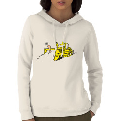 Sweat femme à capuche coton bio naturel Ecolo-sceptique (Laul,Ecologie)