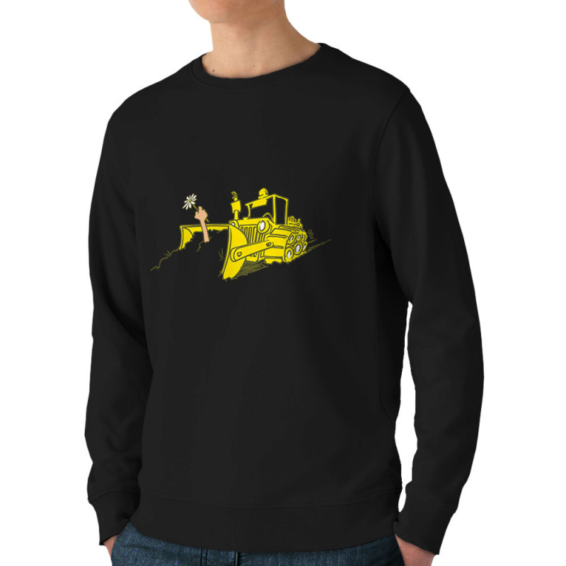 Sweat homme bio col rond noir Ecolo-sceptique (Laul,Ecologie)